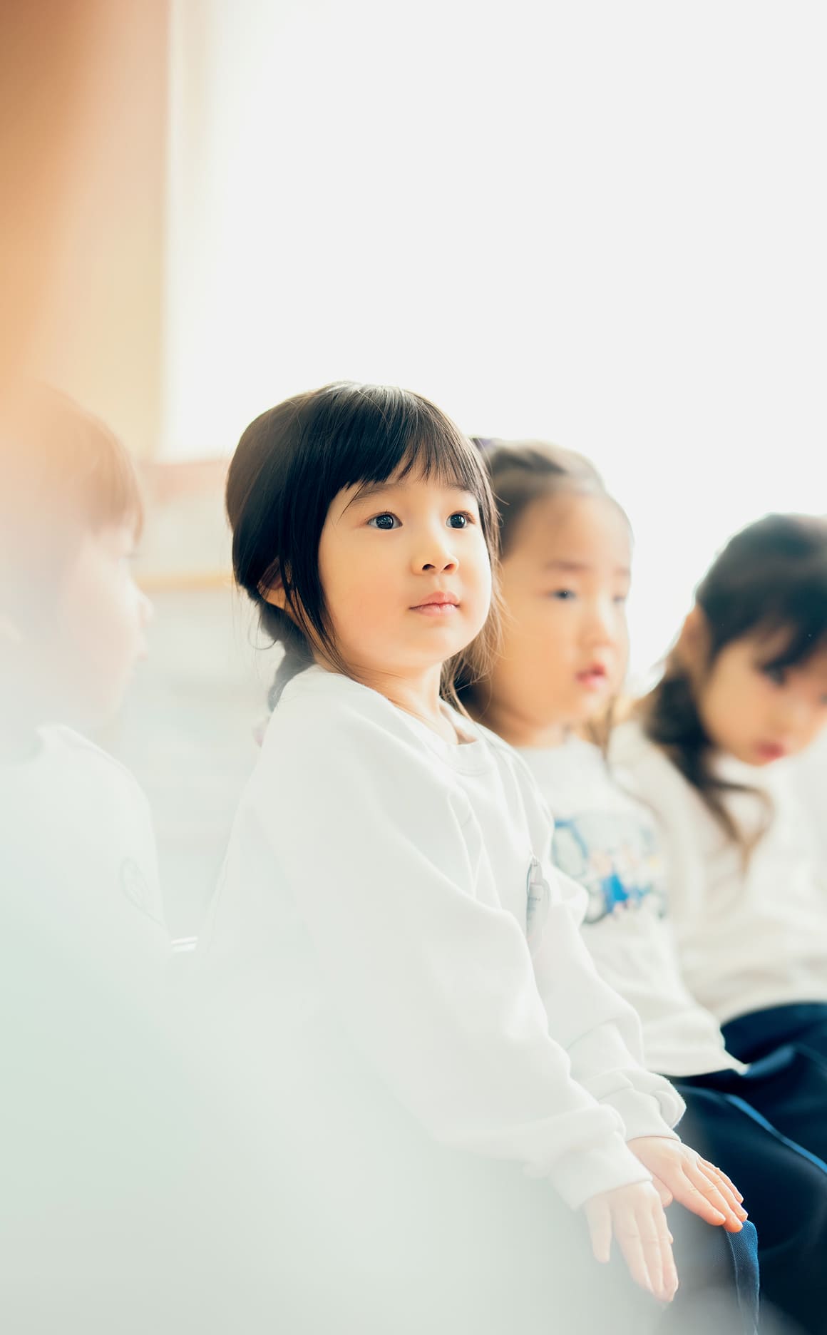 真剣な眼差しの園児