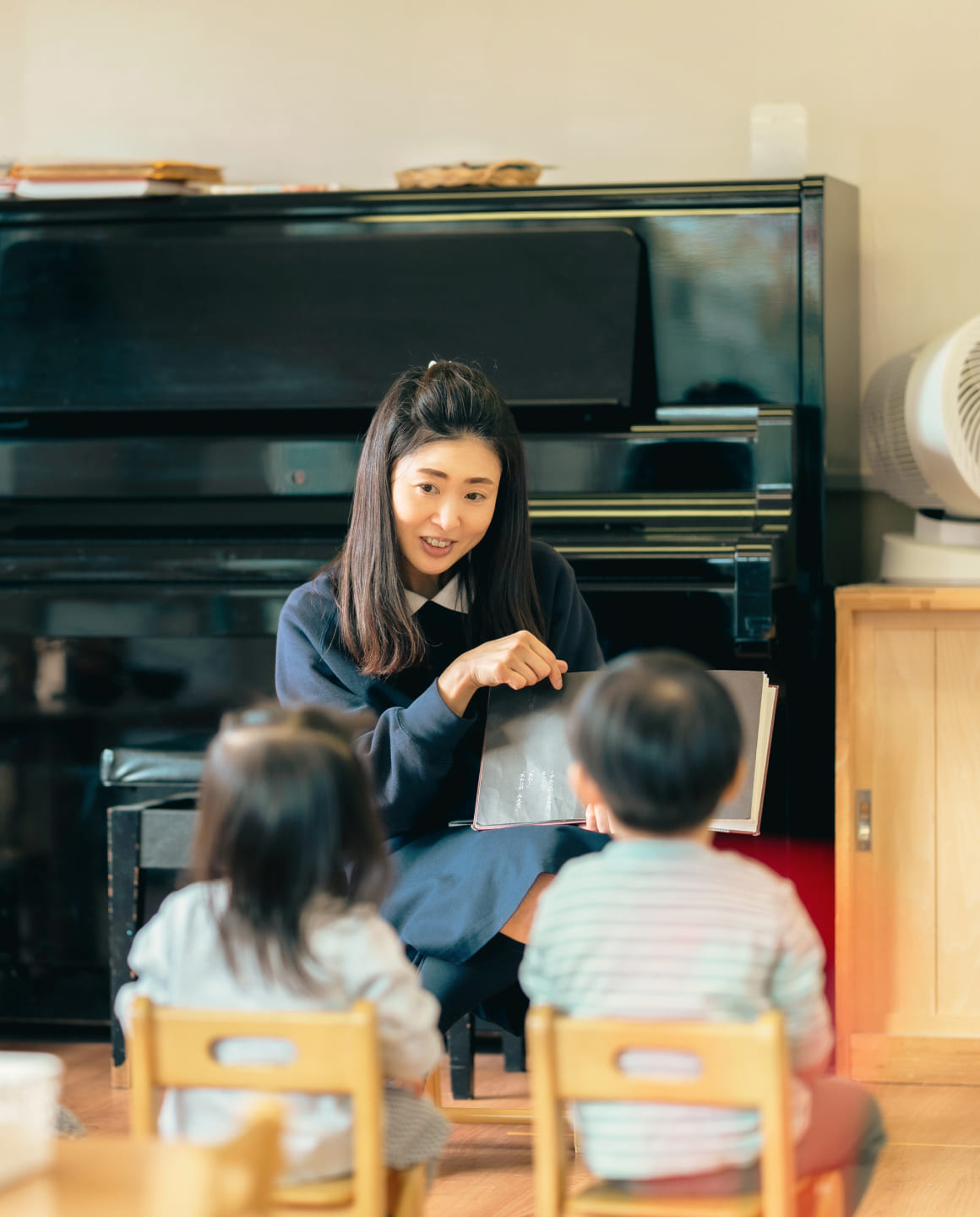 お歌を歌う子どもたち