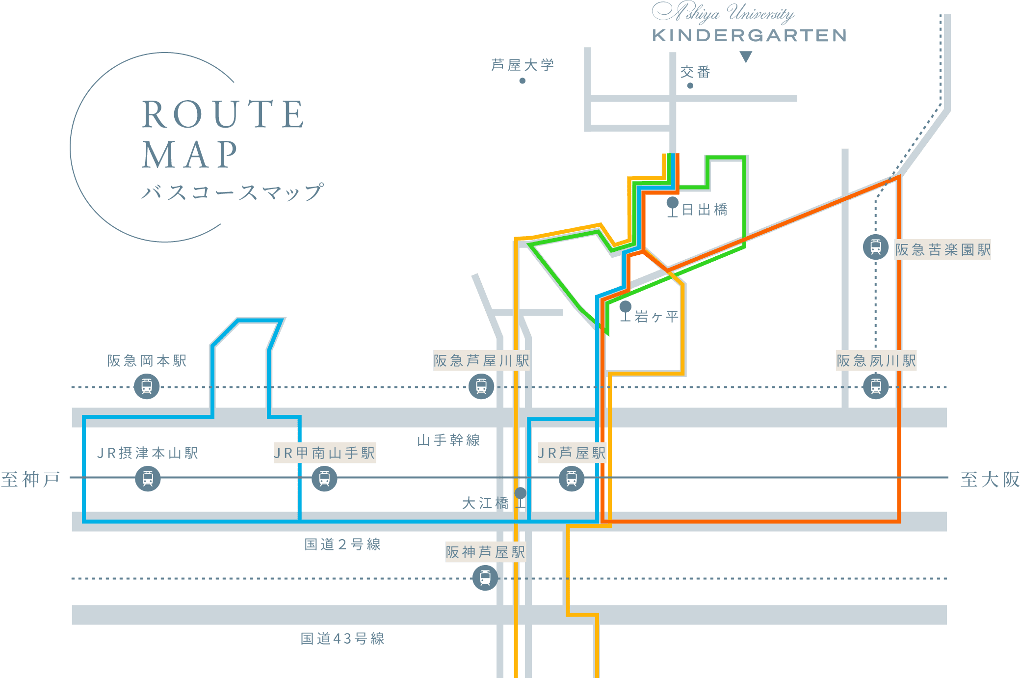 バスコースマップ