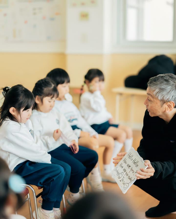 英語あそびの様子